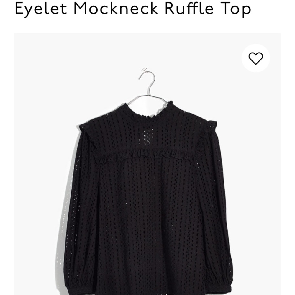Madewell Eyelet Ruffle Top